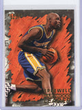 1996-97 Fleer Basketball Latrell Sprewell Hardwood Leader Card #128