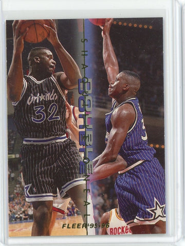 1995-96 Fleer Basketball Shaquille O'Neal Card #10 of 12