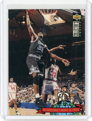 1994-95 Upper Deck Collectors Choice Basketball Shaquille O'Neal  Dr Basketballs World of Trivia Card #400