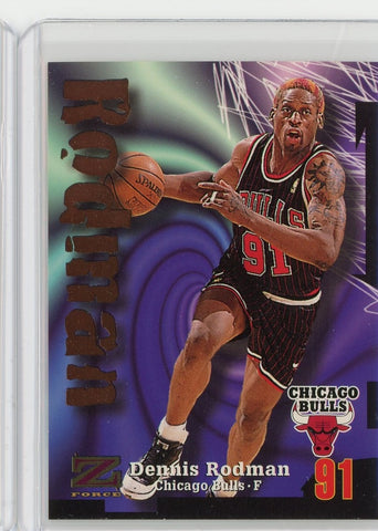 1997-98 Skybox Basketball Dennis Rodman Z Force Card #91