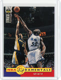 1996-97 Upper Deck Collectors Choice Basketball Shaquille O'Neal NBA Fundamentals Card #184