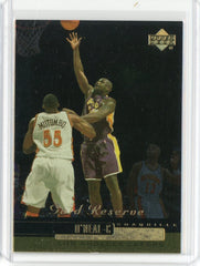 2000-01 Upper Deck Basketball Shaquille O'Neal Gold Reserve Card #102