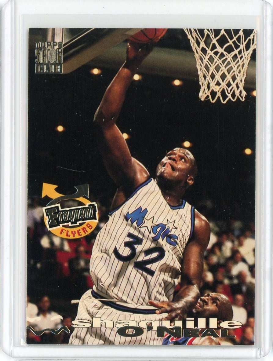 1993-94 Topps Stadium Club Basketball Shaquille O'Neal Frequent Flyer Card #358