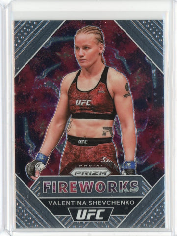 2021 Panini Prizm UFC Valentina Shevchenko Fireworks Card #5