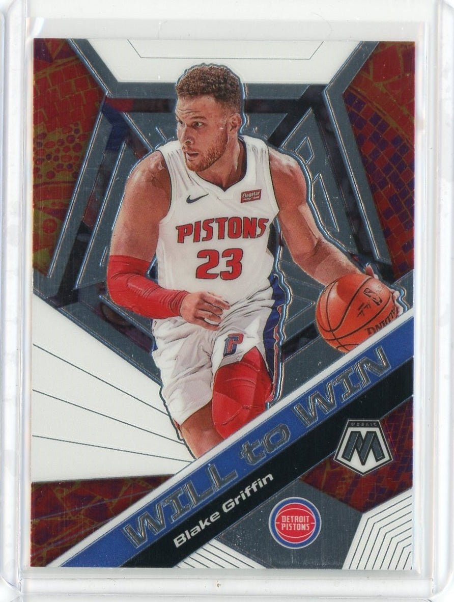 2019-20 Panini Mosaic Basketball Blake Griffin Will to Win Card #5