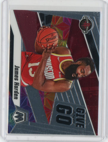 2019-20 Panini Mosaic Basketball James Harden Give and Go Card #6