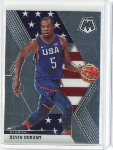 2019-20 Panini Mosaic Basketball Kevin Durant USA Card #251