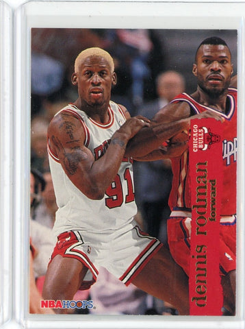 1996-97 NBA Hoops Basketball Dennis Rodman Card #298