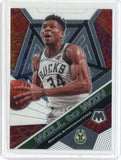 2019-20 Panini Mosaic Basketball Giannis Antetokounmpo Will to Win Card #12