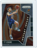 2019-20 Panini Prizm Basketball Ty Jerome Instant Impact Rookie Card #9