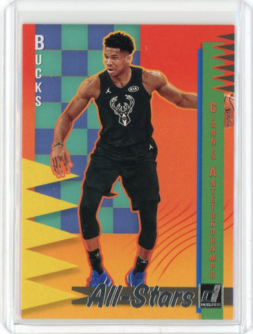 2018-19 Panini Donruss Basketball Giannis Antetokounmpo All-Stars Card #14