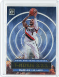 2019-20 Panini Donruss Optic Basketball Damian Lillard T-Minus 3.2.1 Card #7