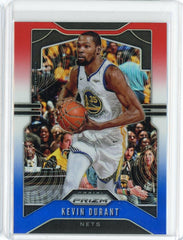 2019-20 Panini Prizm Basketball Kevin Durant Red White Blue Prizm Card #210