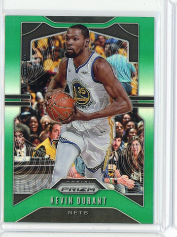 2019-20 Panini Prizm Basketball Kevin Durant Green Prizm Card #210