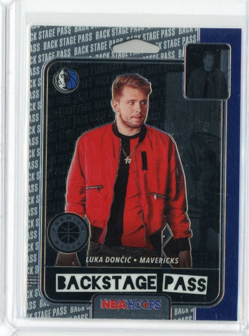 2019-20 Panini NBA Hoops Premium Basketball Luka Doncic Backstage Pass Card #3