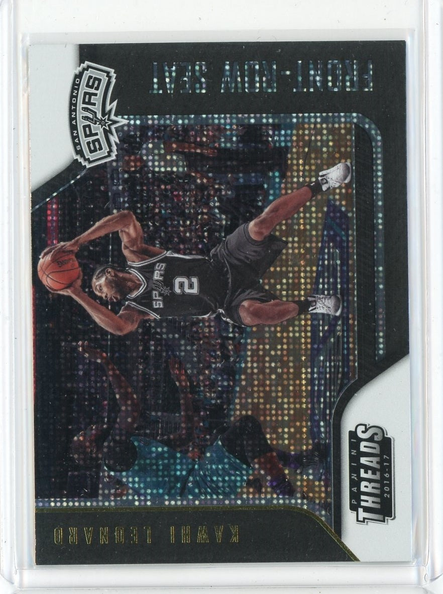 2016-17 Panini Threads Basketball Kawhi Leonard Front-Row Seat  Disco Card #4