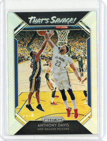 2018-19 Panini Prizm Basketball Anthony Davis That's Savage Card #3