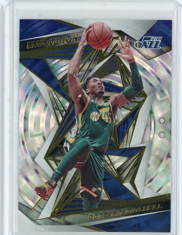 2019-20 Panini Revolution Basketball Donovon Mitchell Fractal Card #64