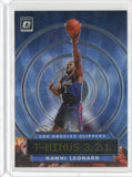 2019-20 Donruss Optic Basketball Kawhi Leonard T-Minus 3.2.1 Silver Prizm Card #5