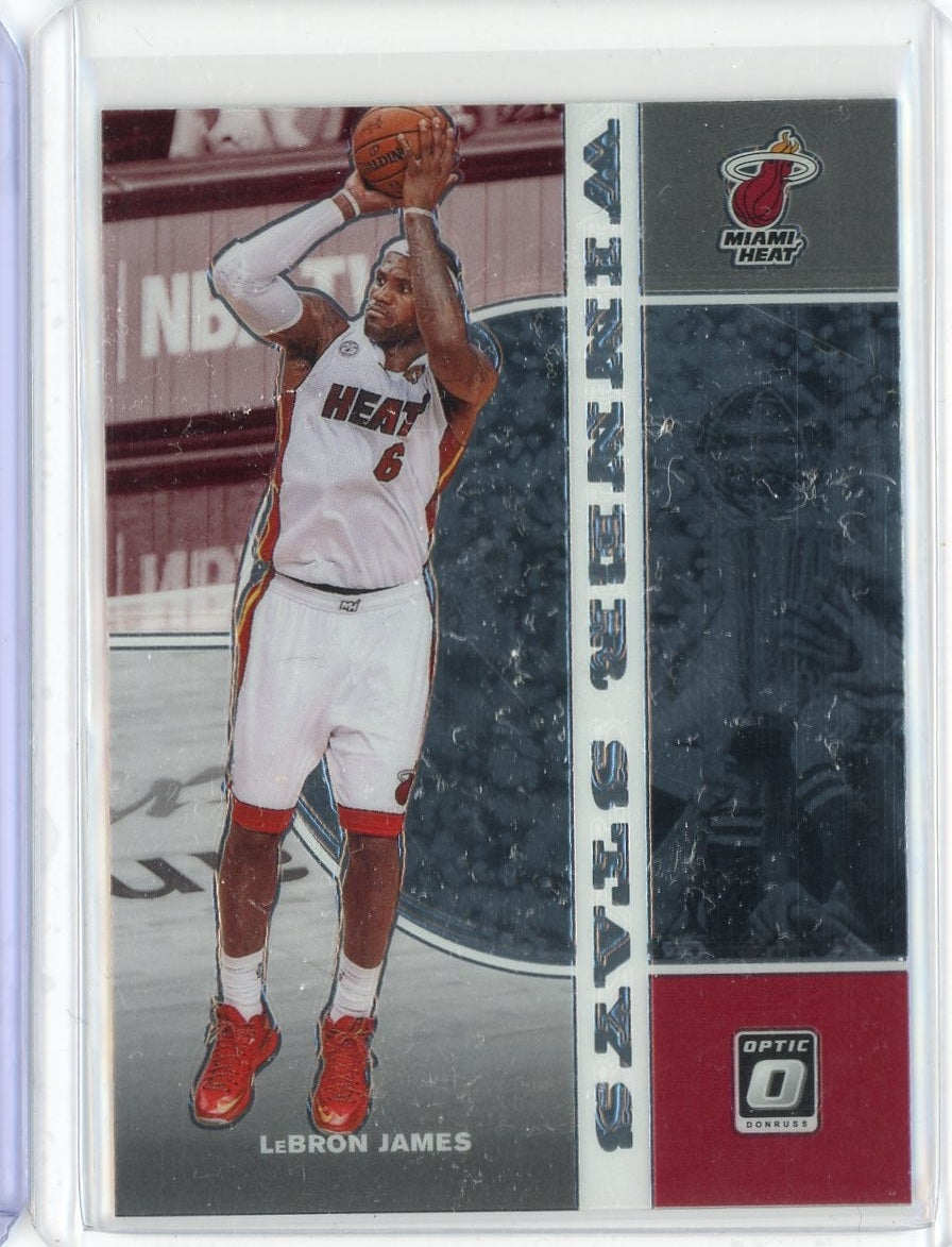2019-20 Donruss Optic Basketball Lebron James Winner Stays Card #20