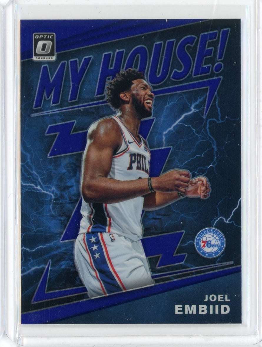 2019-20 Donruss Optic Basketball Joel Embid My House Purple Prizm Card #4
