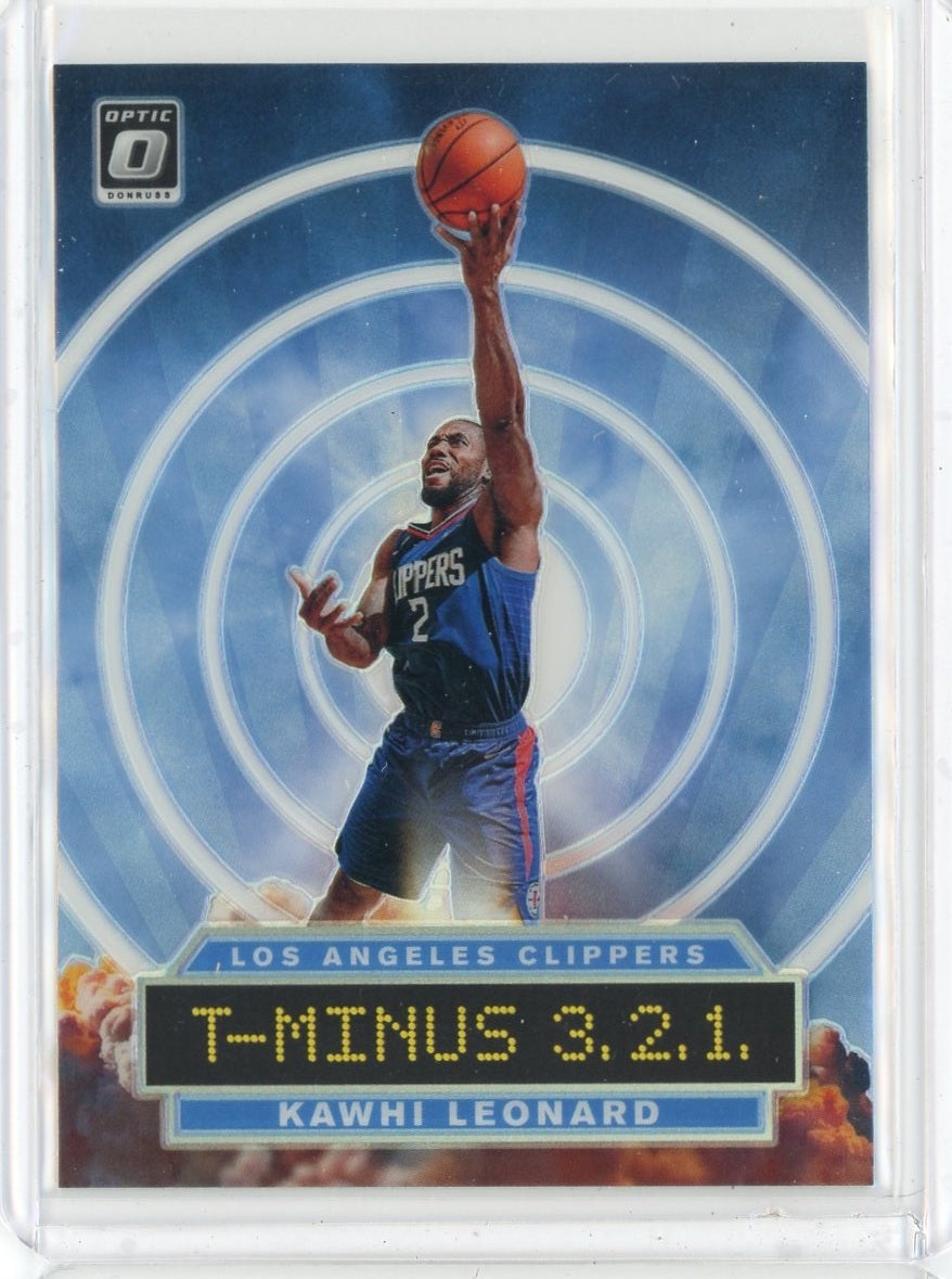 2019-20 Donruss Optic Basketball Kawhi Leonard T-Minus 3.2.1 Card #5