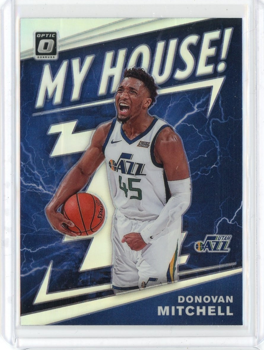 2019-20 Donruss Optic Basketball Donovon Mitchell My House Silver Prizm Card #16