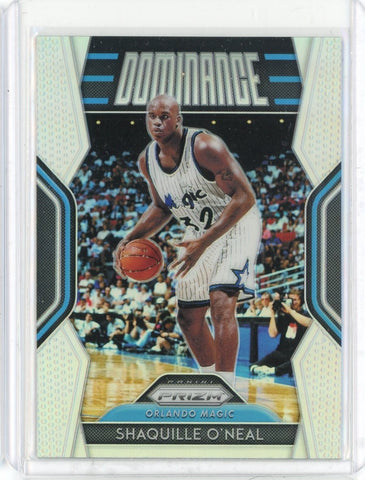 2018-19 Panini Prizm Basketball Shaquille O'Neal Dominance Silver Prizm Card #4