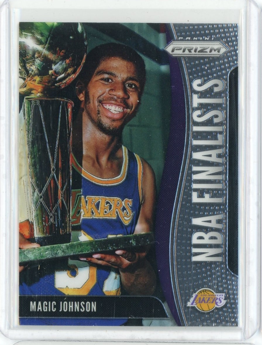 2019-20 Panini Prizm Basketball Magic Johnson NBA Finalists Card #7