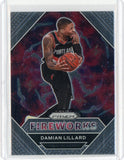 2020-21 Panini Prizm Basketball Damian Lillard Fireworks Card #18