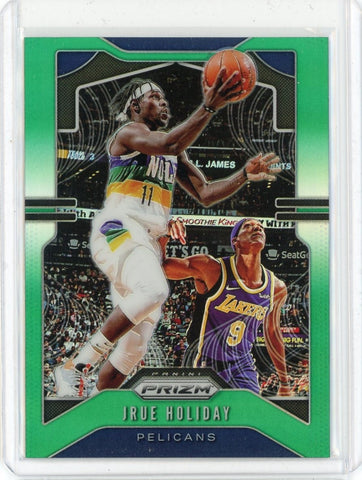 2019-20 Panini Prizm Basketball Jrue Holiday Green Prizm Card #170