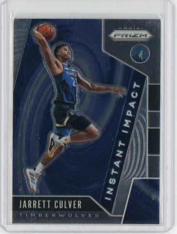 2019-20 Panini Prizm Basketball Jarrett Culver Instant Impact Card #24