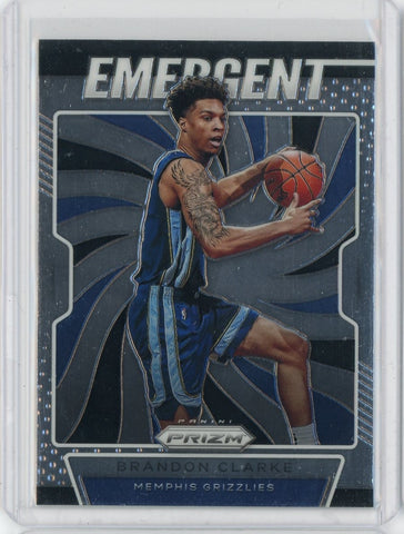 2019-20 Panini Prizm Basketball Brandon Clarke Emergent Card #28