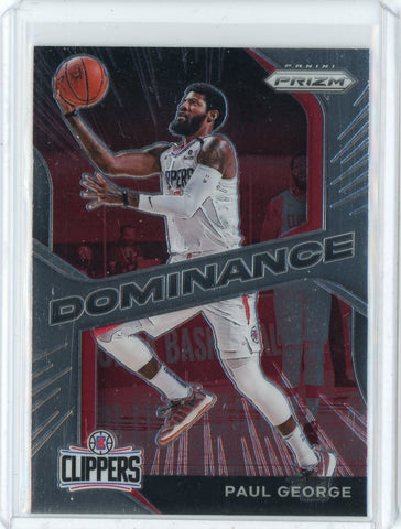 2020-21 Panini Prizm Basketball Paul George Dominance Card #26