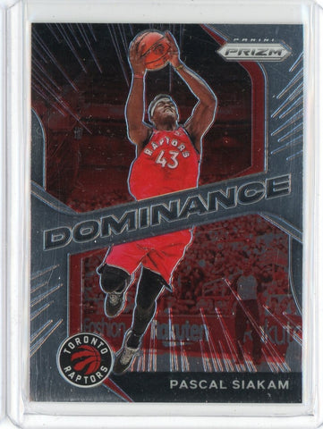 2020-21 Panini Prizm Basketball Pascal Saikam Dominance Card #20