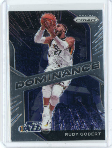 2020-21 Panini Prizm Basketball Rudy Gobert Dominance Card #22