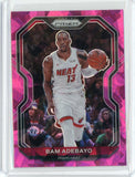 2020-21 Panini Prizm Basketball Bam Adebayo Pink Cracked Ice Prizm Card #138