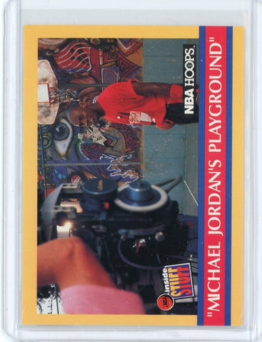 1990-91 NBA Hoops Basketball Michael Jordan's Playground Card #382