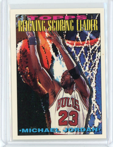 1994-95 Topps Basketball Michael Jordan Reigning Scoring Leader Card #384