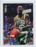 1995-96 Upper Deck Collectors Choice Basketball Gary Payton Fun Facts Card #190