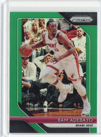 2018-19 Panini Prizm Basketball Bam Adebayo Green Prizm Card #226