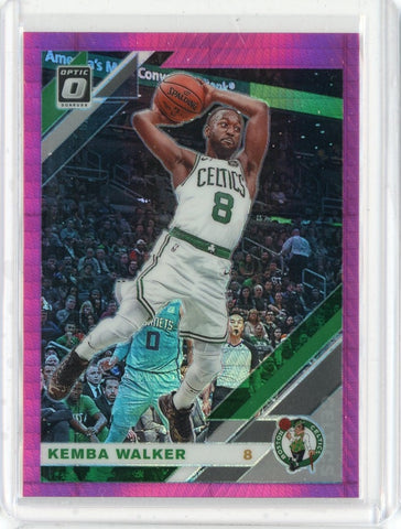 2019-20 Panini Donruss Optic Basketball Kemba Walker Hyper Pink Prizm Card #52