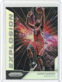 2016-17 Panini Prizm Basketball James Harden Explosion Silver Prizm Card #4