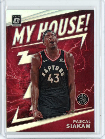 2019-20 Panini Donruss Optic Basketball Pascal Saikam My House Silver Prizm Card #12