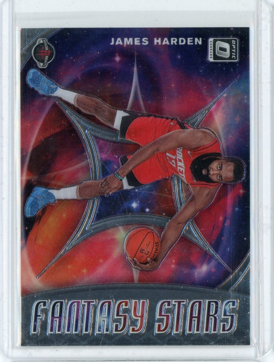 2019-20 Panini Donruss Optic Basketball James Harden Fantasy Stars Card #11