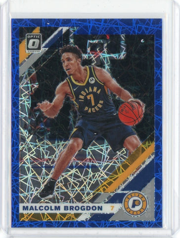 2019-20 Panini Donruss Optic Basketball Malcom Brogdon Blue Velocity Prizm Card #108