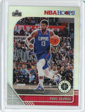 2019-20 Panini NBA Hoops Premium Basketball Paul George Silver Prizm Card #132