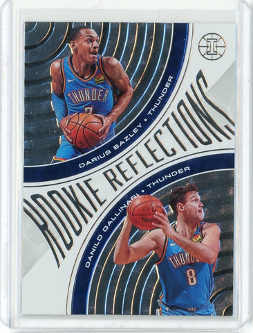 2019-20 Panini Illusions Basketball Darius Bazley Danilo Gallinari Rookie Reflections Card #4