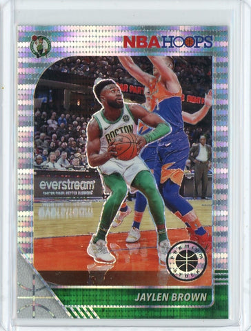 2019-20 Panini NBA Hoops Premium Basketball Jaylen Brown Silver Pulsar Card #7