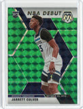 2019-20 Panini Mosaic Basketball Jarrett Culver NBA Debut Green Prizm RC Card #263